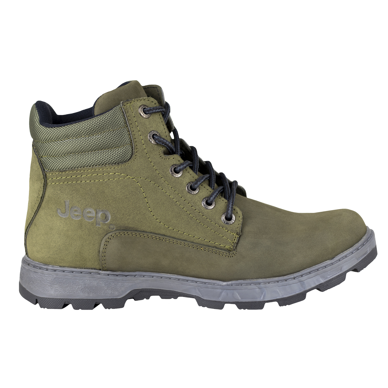 Botas Urbanas Jeep Aventura Para Hombre 16501-50 Nobuk Verde.