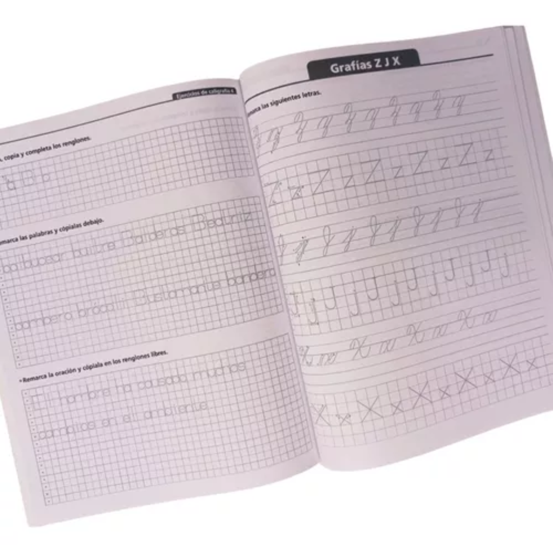 Ejercicios De Caligrafía, Letra Script Y Cursiva, Primaria 4 - Larousse