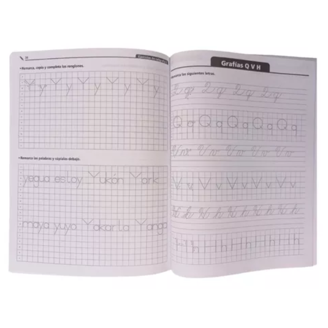 Ejercicios De Caligrafía, Letra Script Y Cursiva, Primaria 3 - Larousse