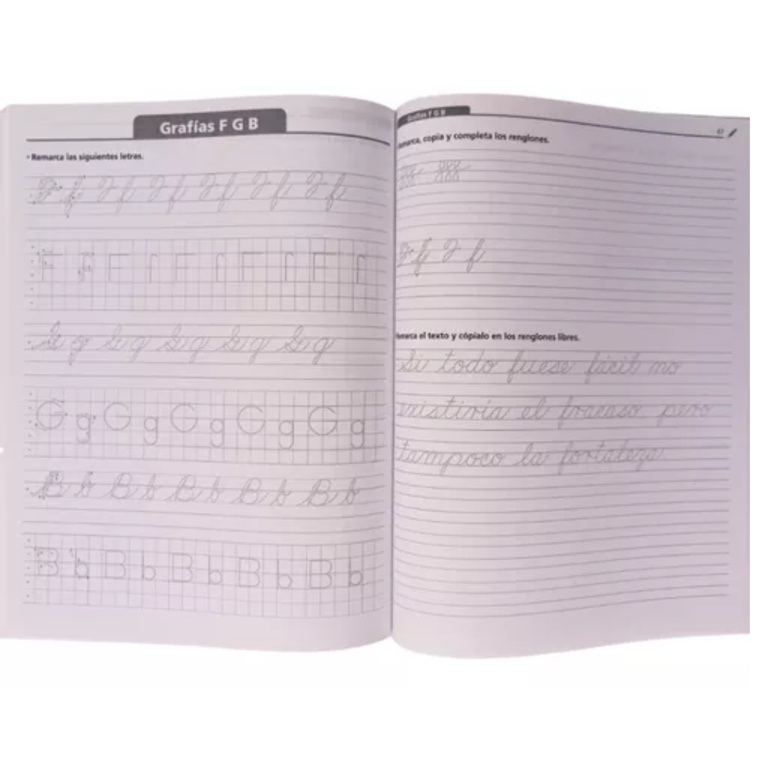 Ejercicios De Caligrafía, Letra Script Y Cursiva, Primaria 4 - Larousse