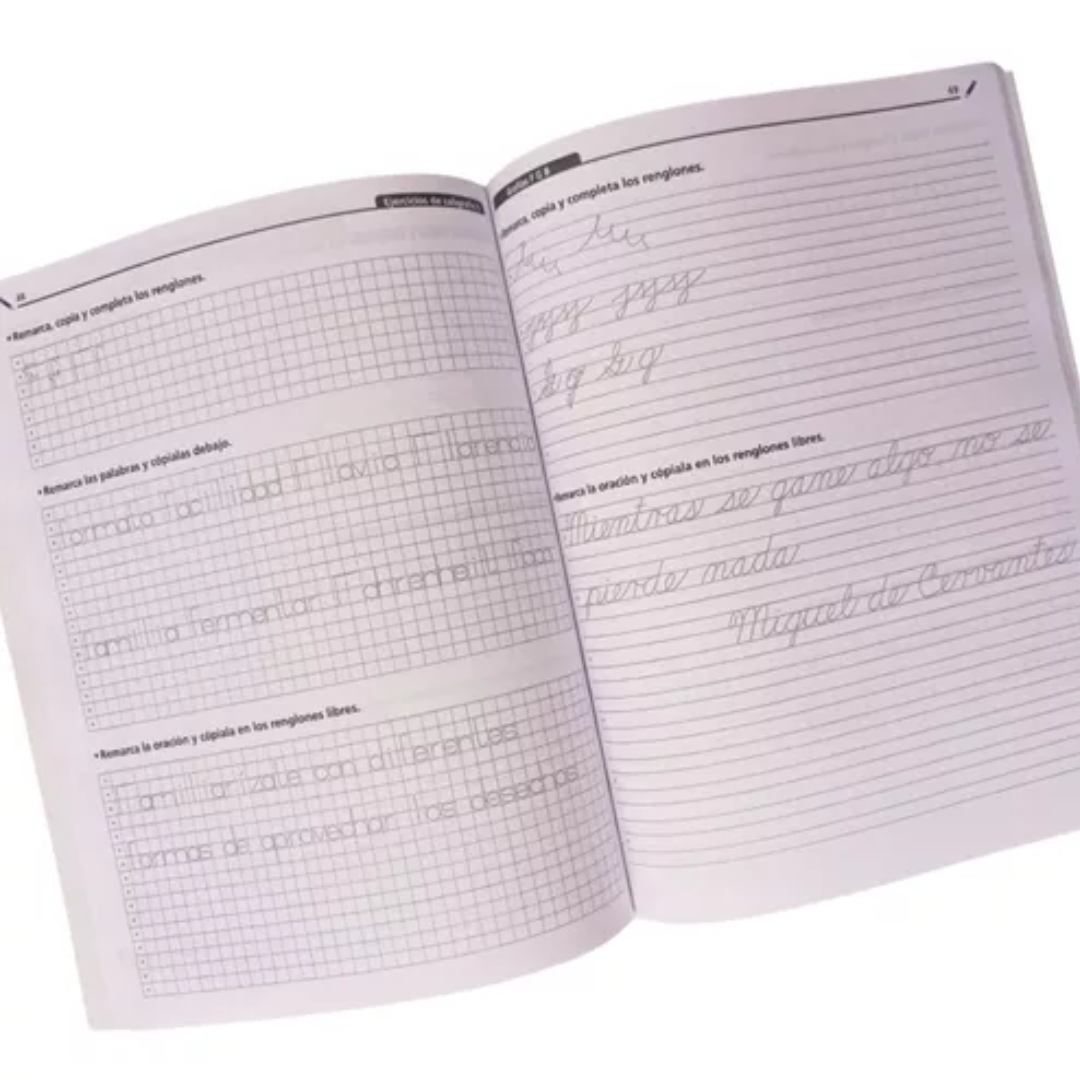 Ejercicios De Caligrafía, Letra Script Y Cursiva, Primaria 5 - Larousse