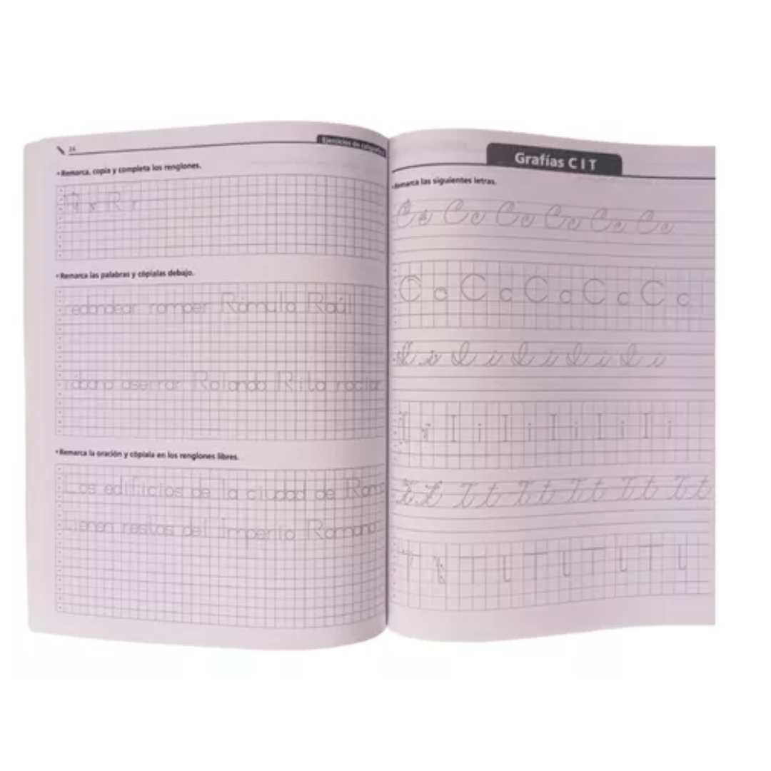 Ejercicios De Caligrafía, Letra Script Y Cursiva, Primaria 4 - Larousse