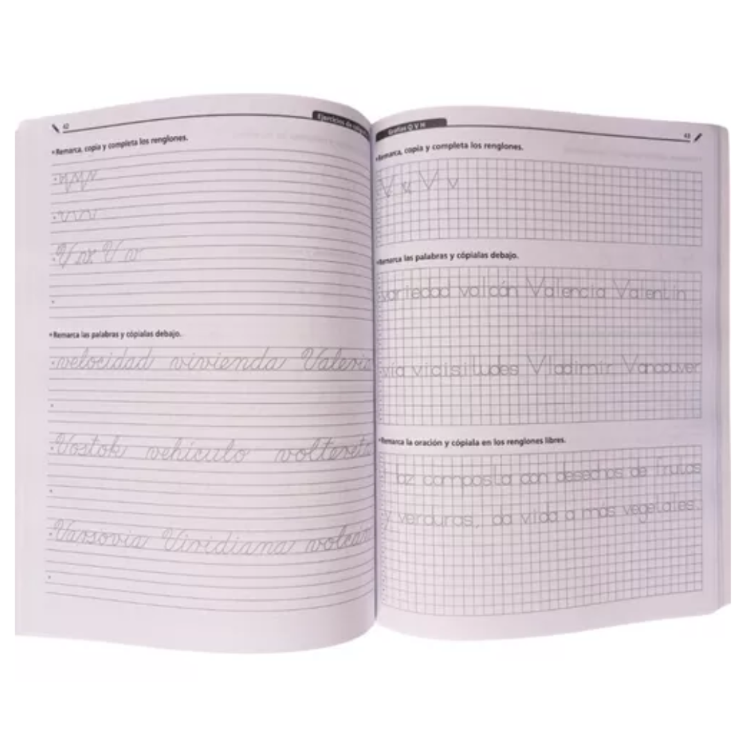 Ejercicios De Caligrafía, Letra Script Y Cursiva, Primaria 5 - Larousse