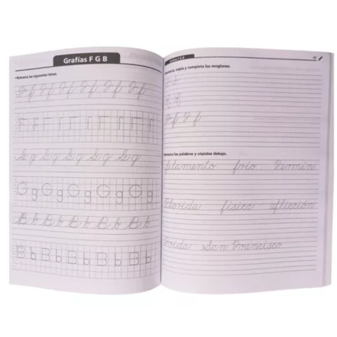 Ejercicios De Caligrafía, Letra Script Y Cursiva, Primaria 5 - Larousse