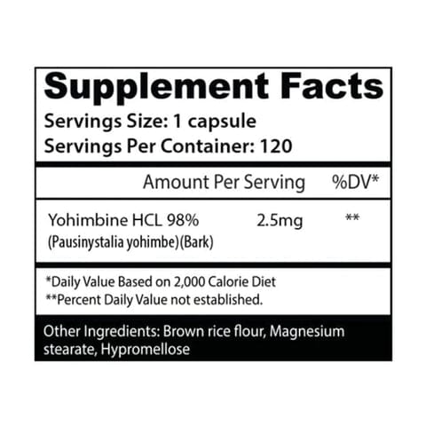 Termogenico Insane Labz Yohimbine HCL 120 Caps 