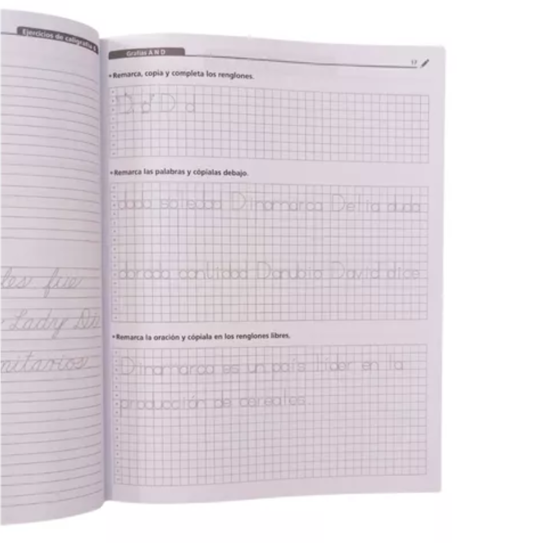 Ejercicios De Caligrafía, Letra Script Y Cursiva, Primaria 6 - Larousse