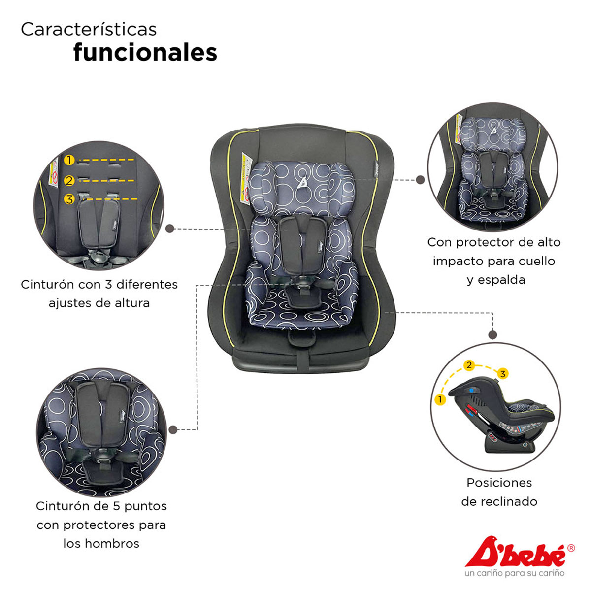 Autoasiento D'bebé Confort Gris