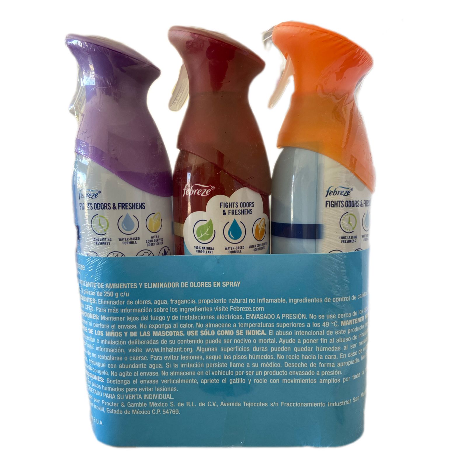FEBREZE AIR AROMATIZANTE PAQUETE DE 3 PZ