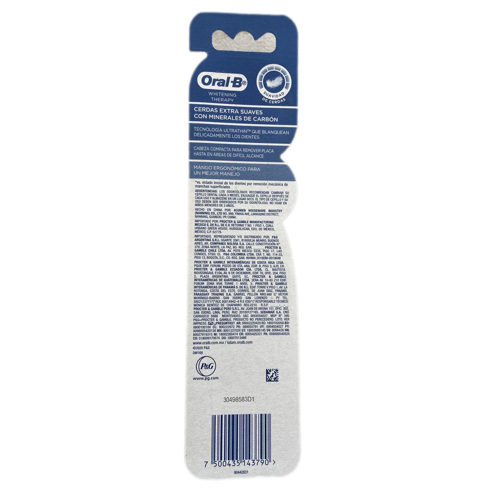 ORAL B SENSITIVE PURIFICATION DUO CAJA CON 6 PZ