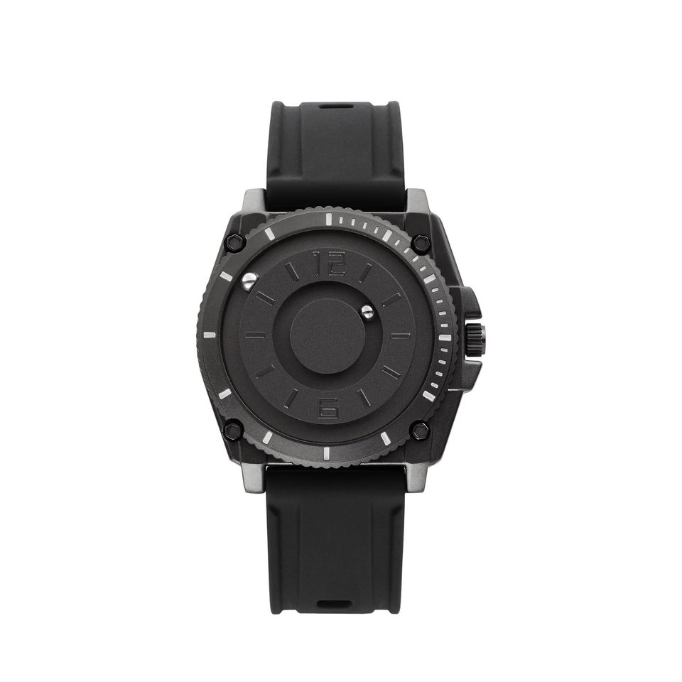 Reloj deportivo informal de lujo balines negro contra agua militar magnético metálico imanes