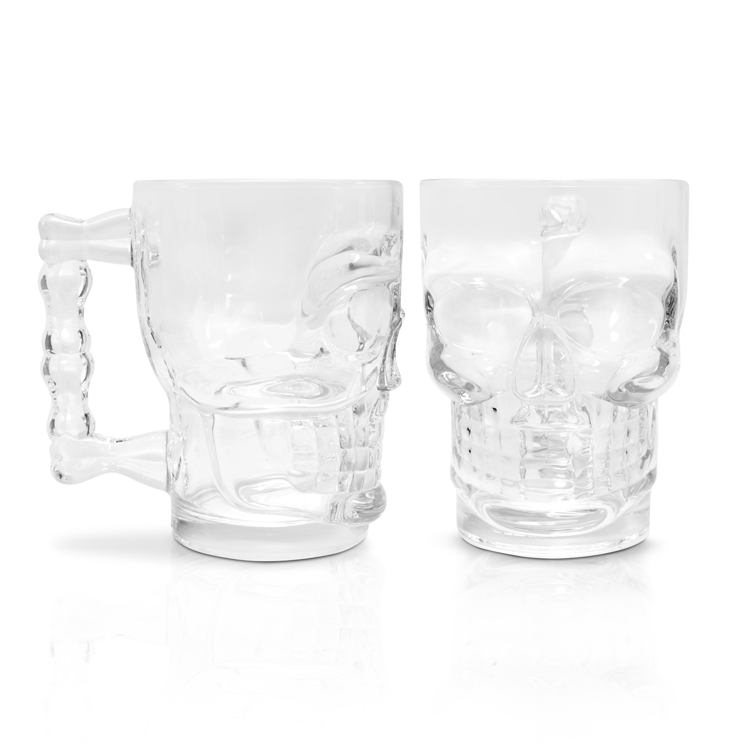 Juego de 6 Tarros de Cerveza  con diseño Calavera.