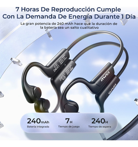 Audicularer Bluetooth Audífonos Inalámbricos Conduccion Osea