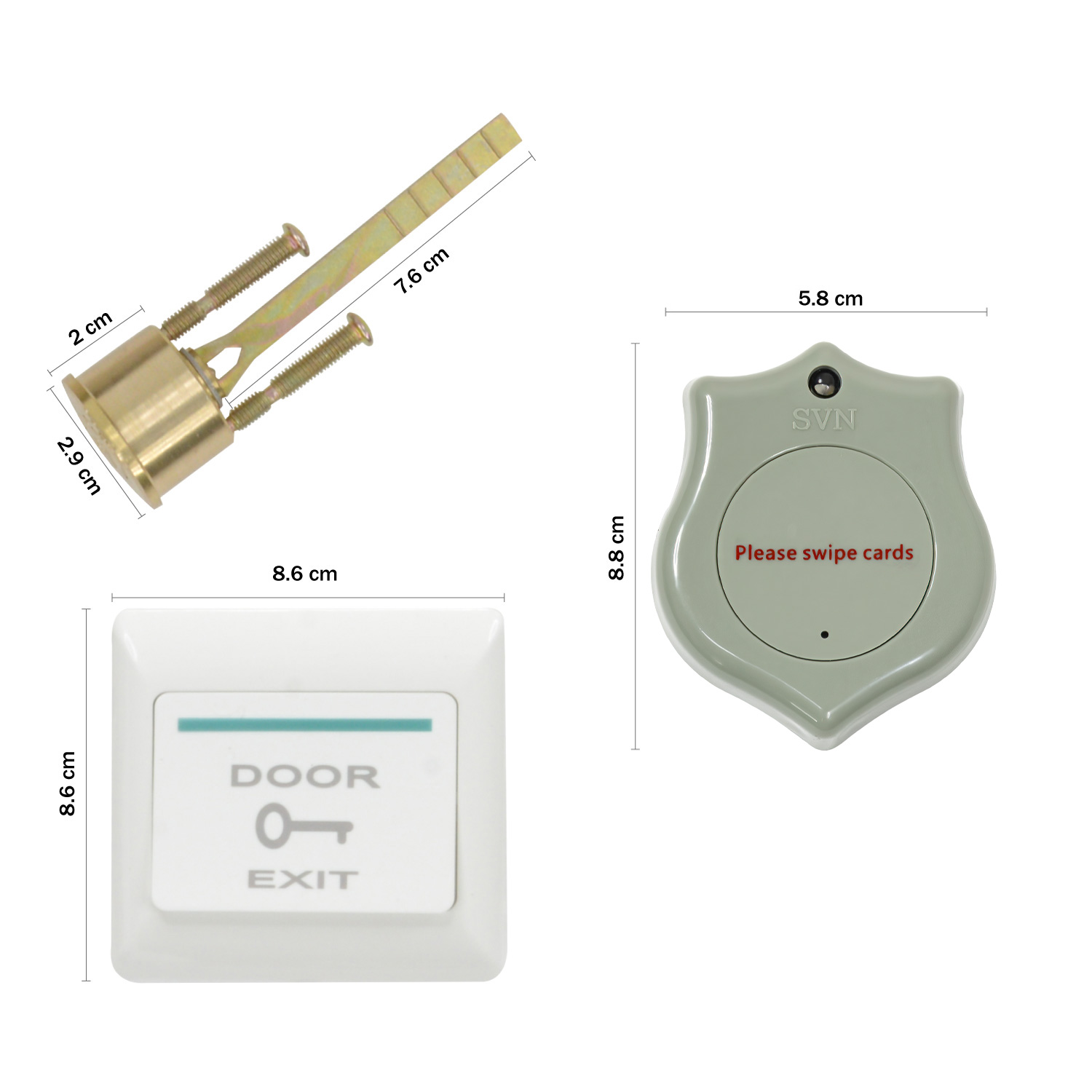 Chapa Cerradura Electrica Control RFID Acceso Inteligente.