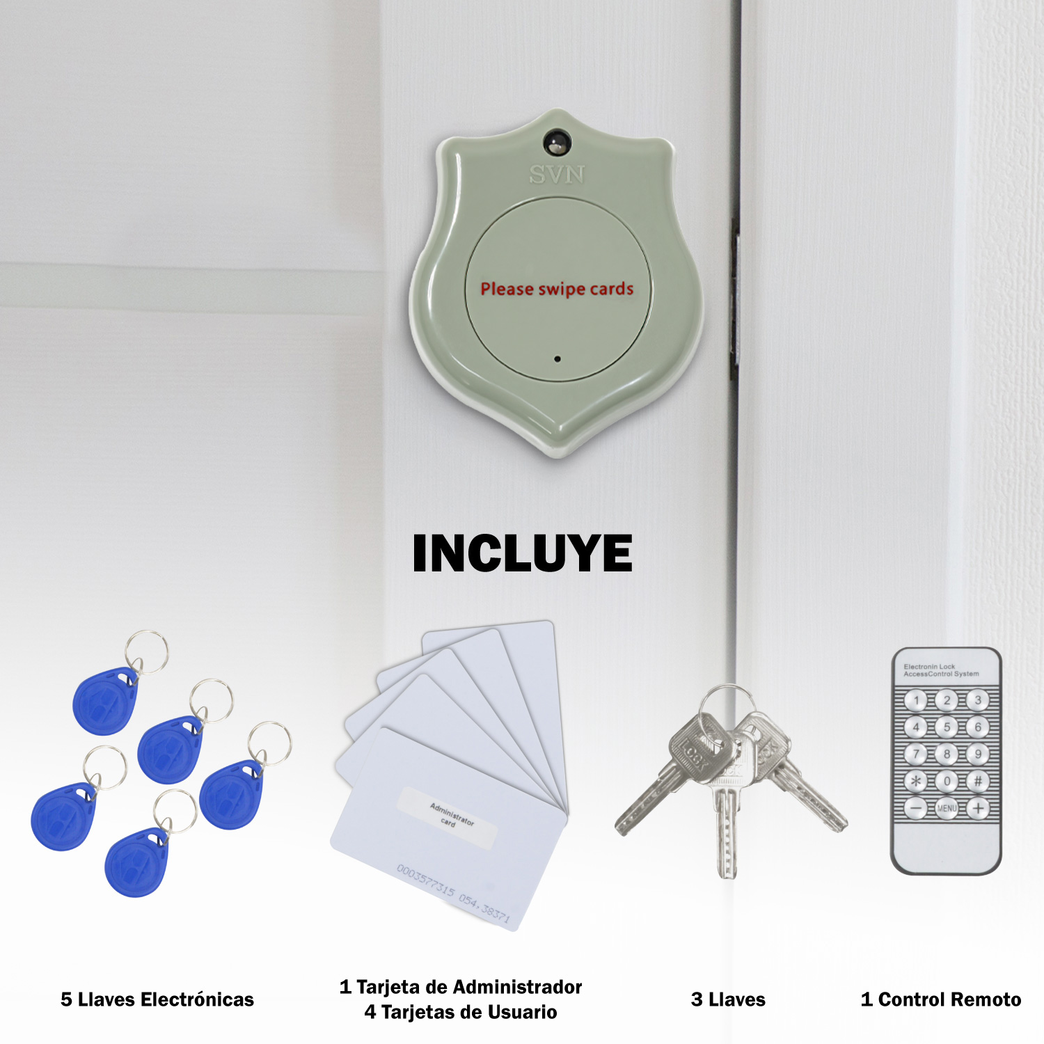 Chapa Cerradura Electrica Control RFID Acceso Inteligente.