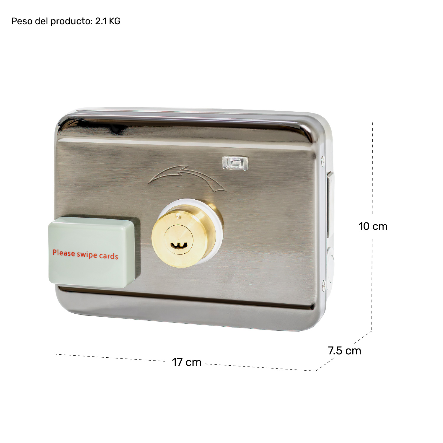 Chapa Cerradura Electrica Control RFID Acceso Inteligente.