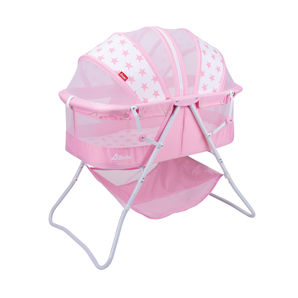 Moisés Cuna Plegable D'bebé Siesta Bebé Rosa