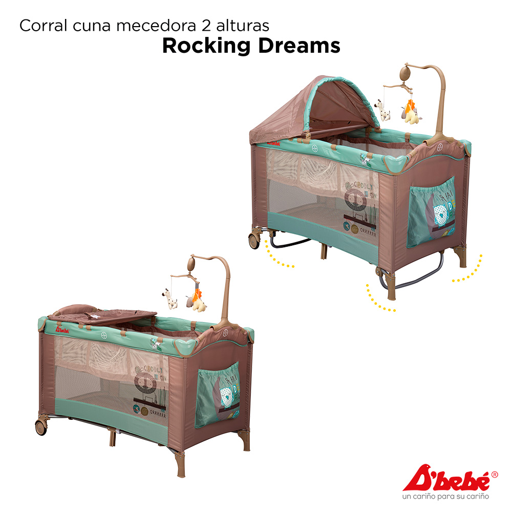 Corral Cuna D'bebé Rocking Dreams Arena