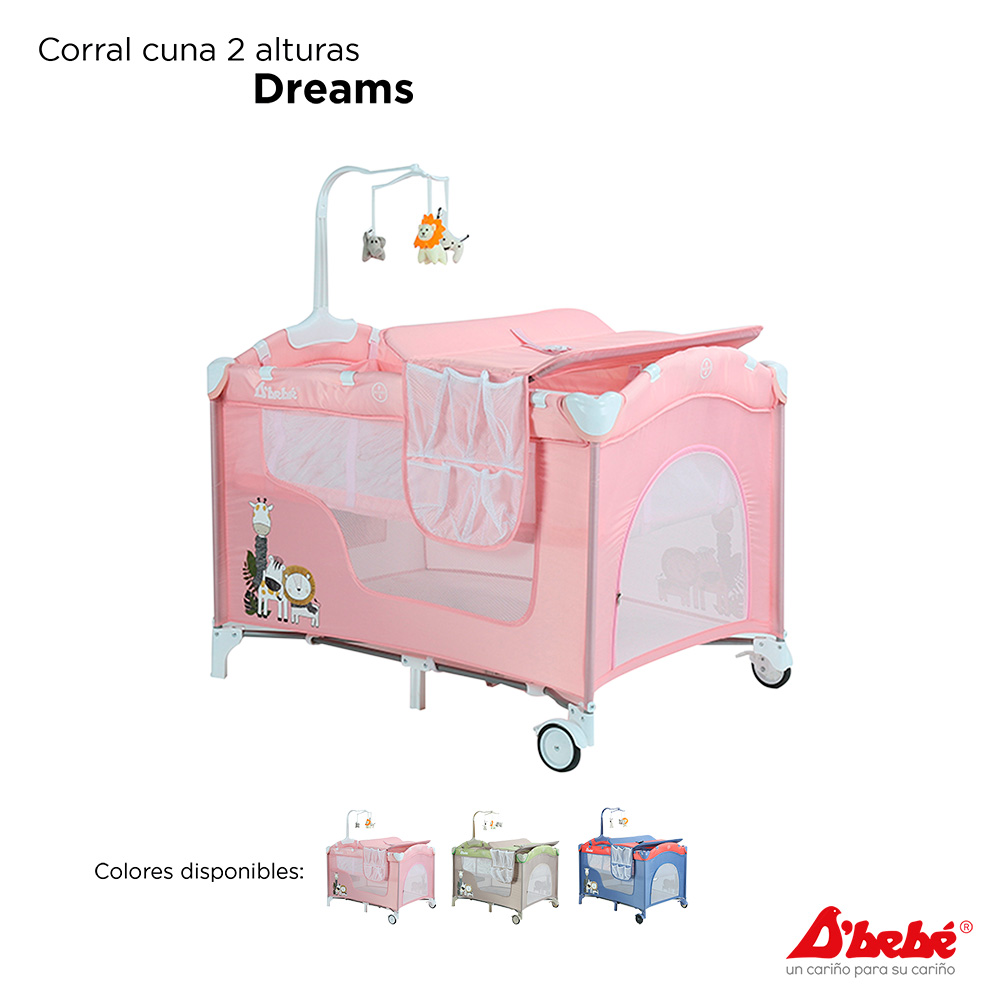 Corral Cuna D'bebé Dreams Rosa