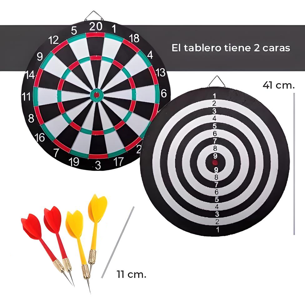 Juego Tablero Con Dardos y Tiro al Blanco