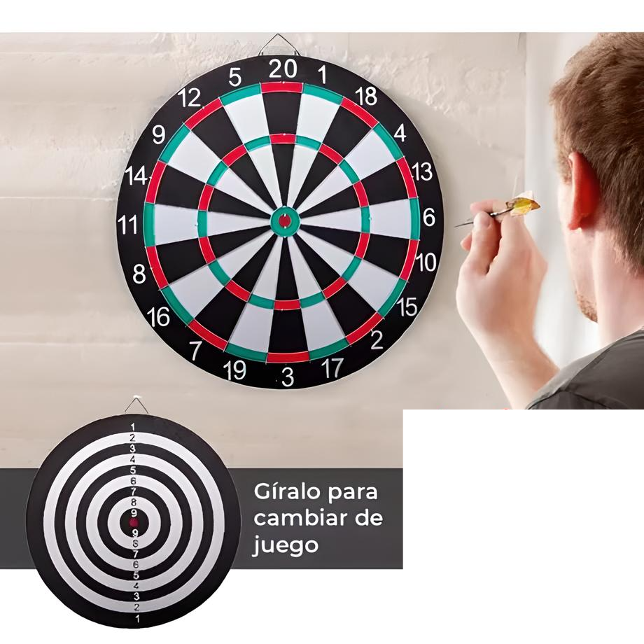 Juego Tablero Con Dardos y Tiro al Blanco