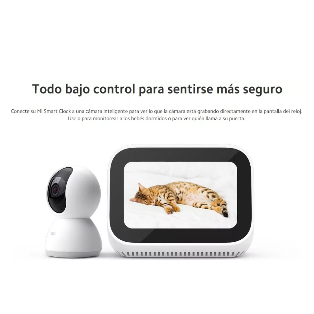 Reloj Despertador Con Google Assistant Color Blanco