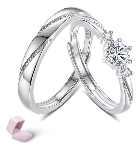 Anillos de plata promesa best sale