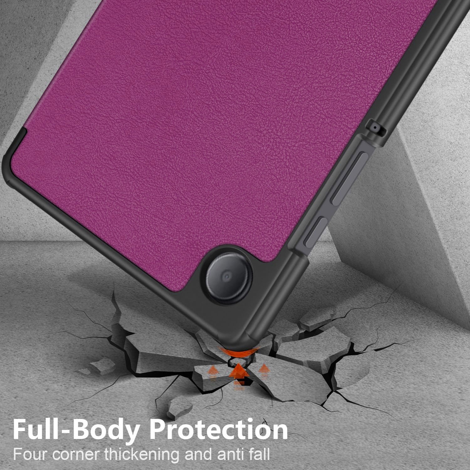 Funda + Teclado + Mouse Para Tablet Galaxy Tab A9 8.7 Sm-x110 (2023) Morado