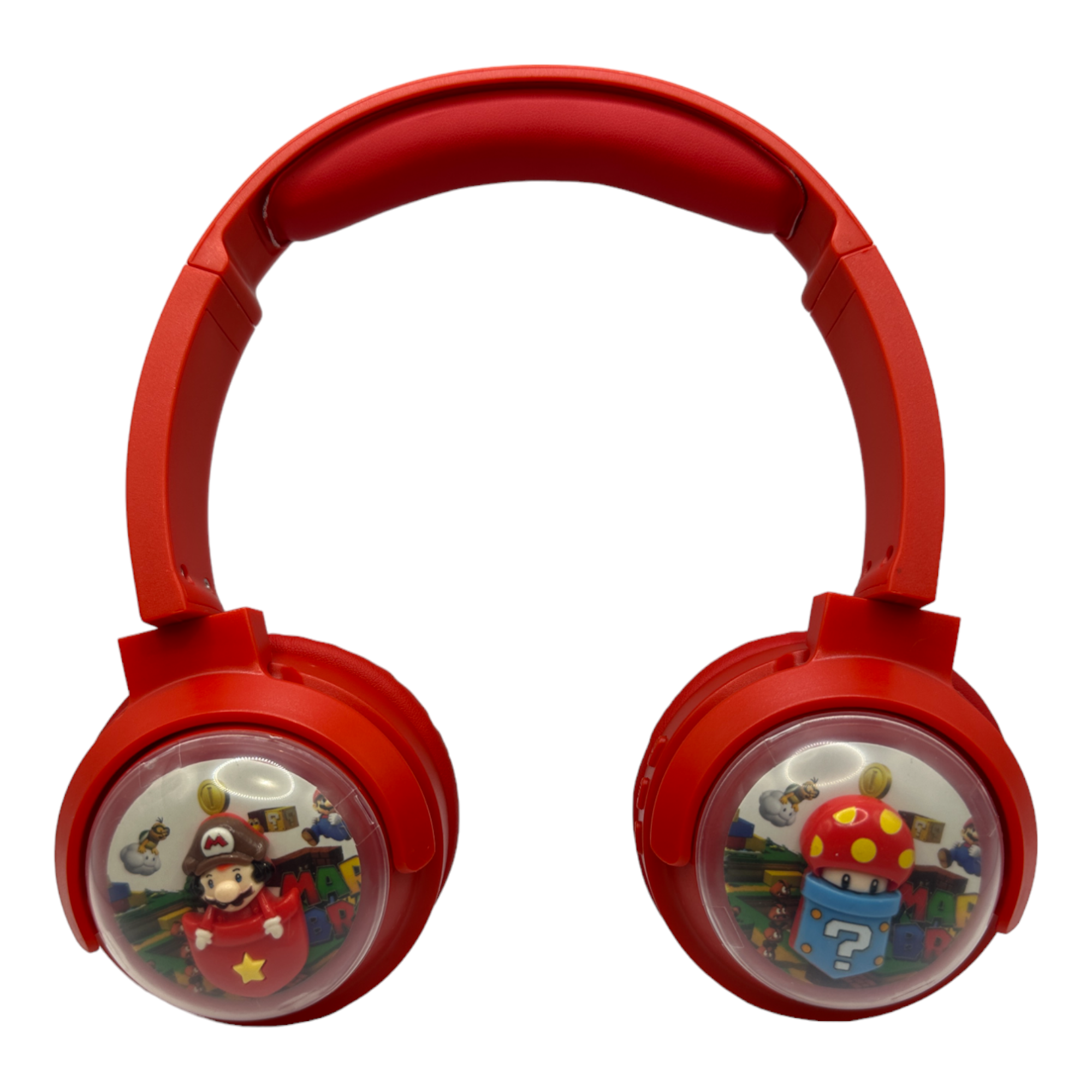 Audifonos De Diadema Mario Bros Con Bluetooth Para Niño Y Adulto Rojo.