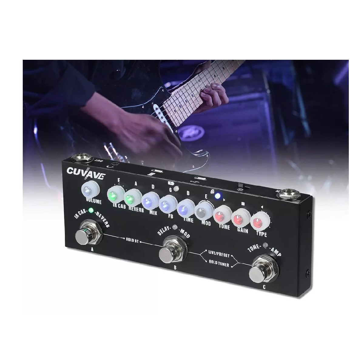 Pedal de efecto Cuvave Cube Baby negro