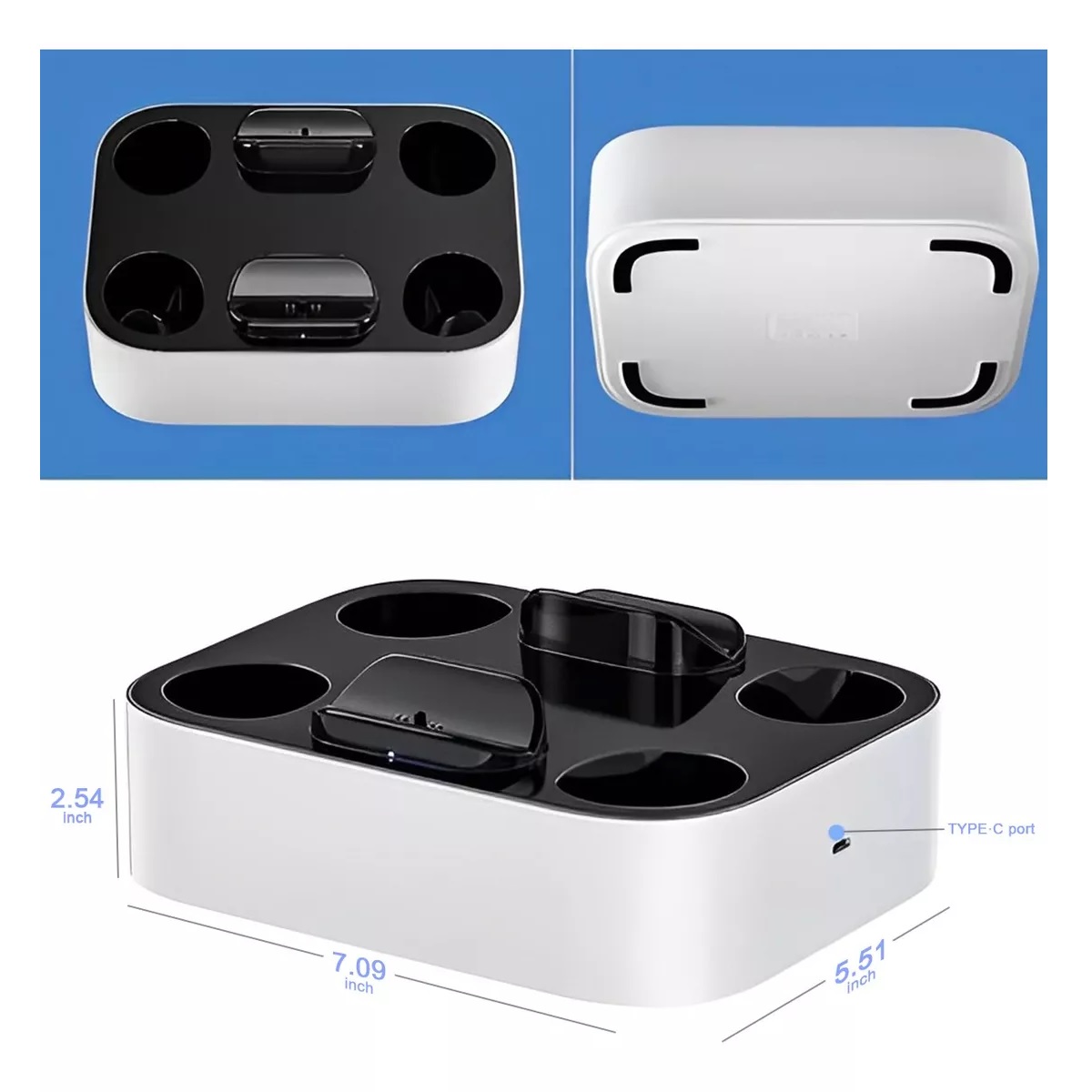 Estación De Carga Dual Para Joystick De Ps5