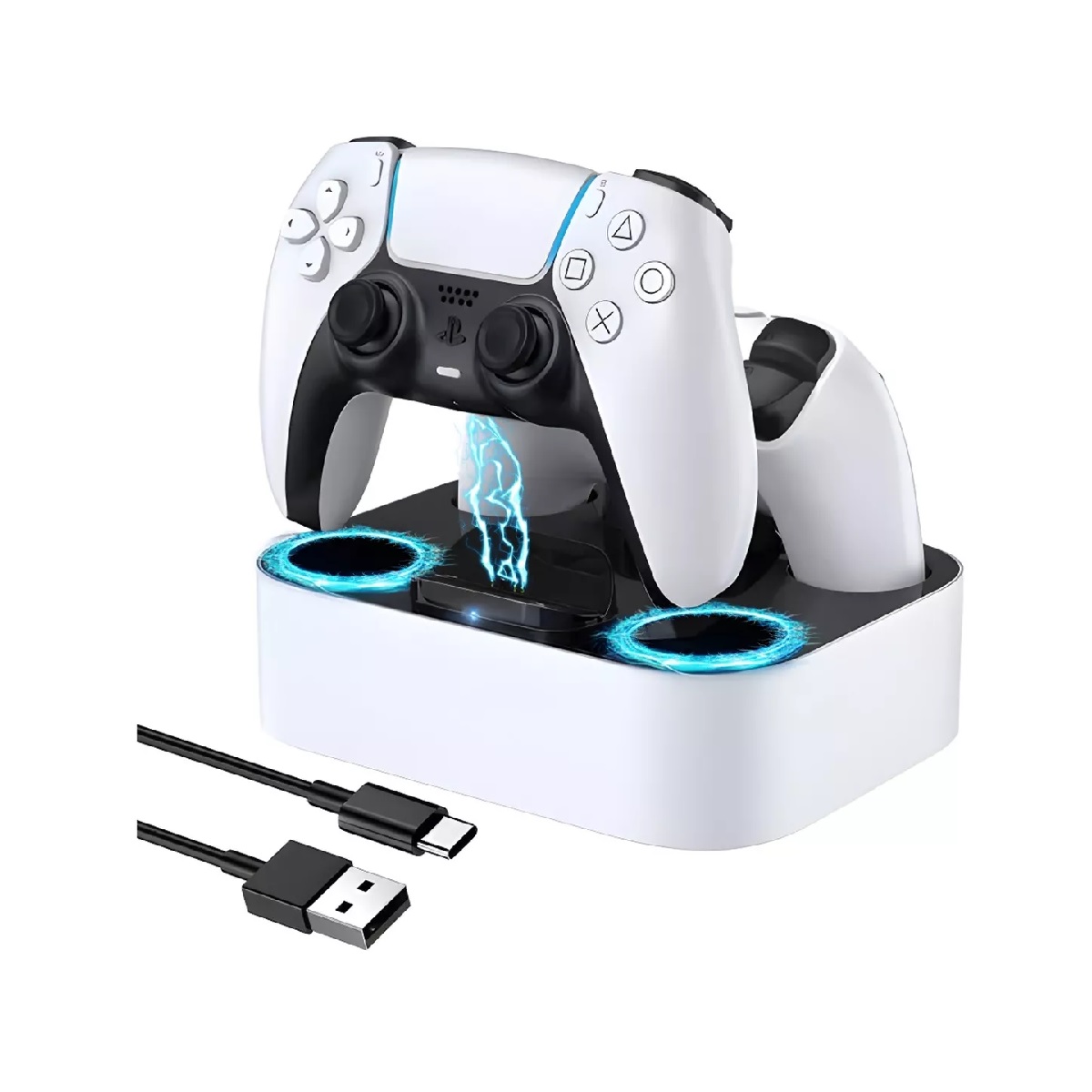 Estación De Carga Dual Para Joystick De Ps5