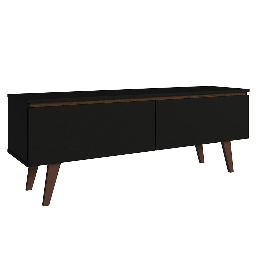 Mueble para Tv hasta 55 Pulgadas Madesa Le Mans con 2 Puertas Marrón/Negro