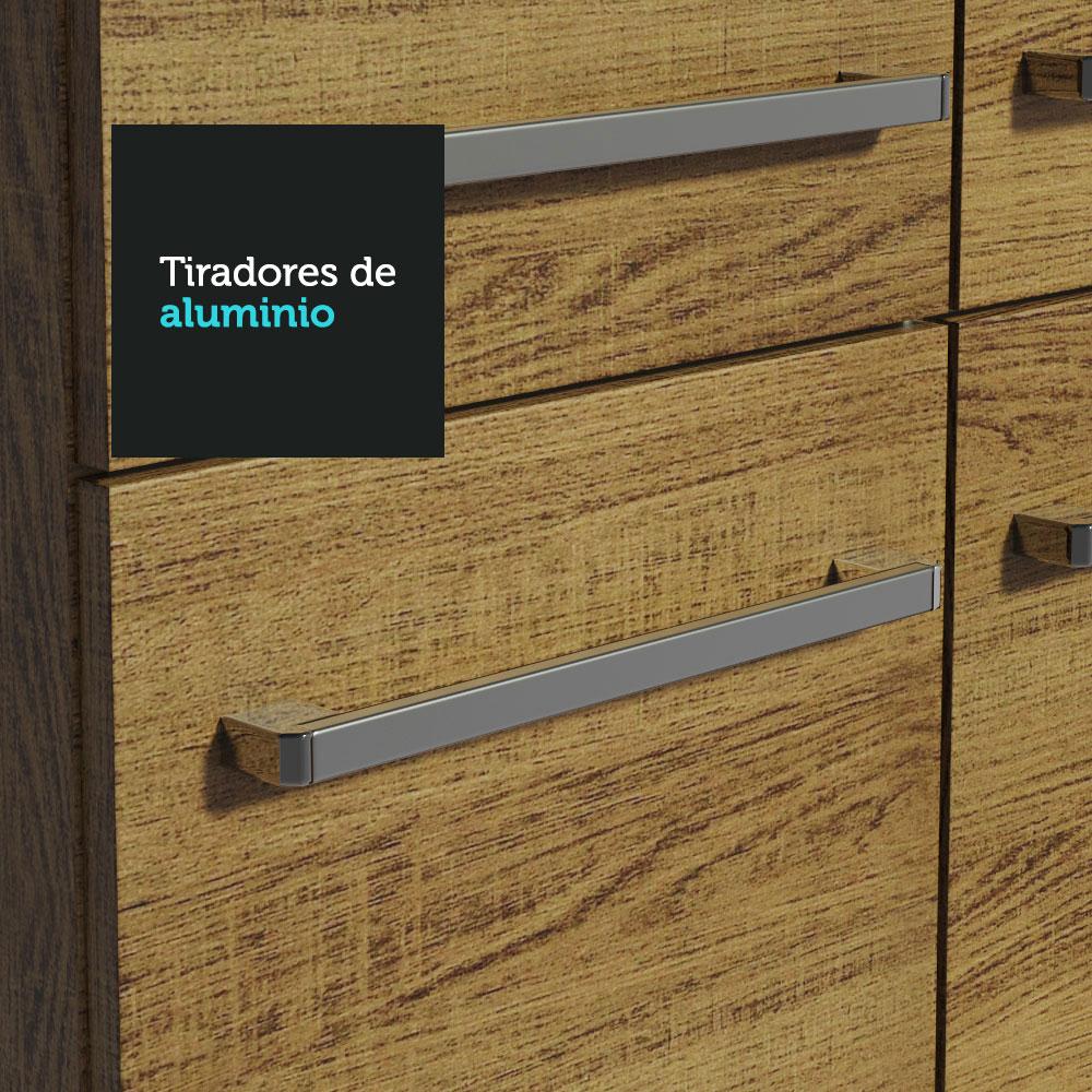 Mueble de Cocina Compacto 229cm Marrón Emilly Pop Madesa 02