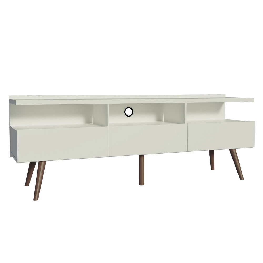 Mueble para Tv hasta 65 Pulgadas Madesa Londres con Patas Retro Negro