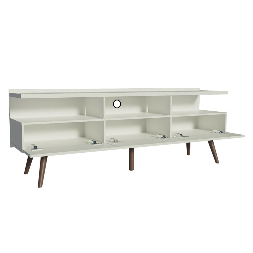 Mueble para Tv hasta 65 Pulgadas Madesa Londres con Patas Retro Negro