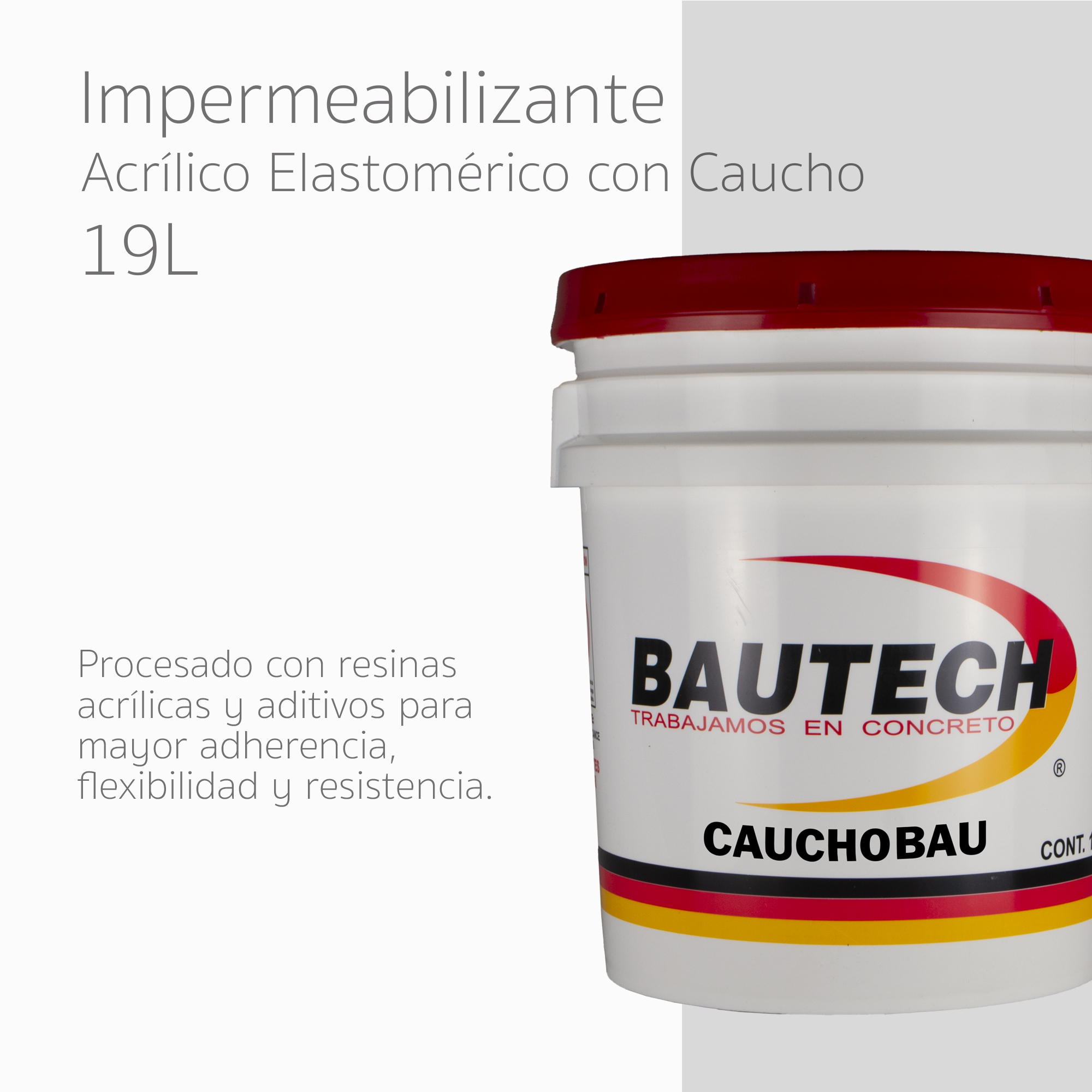 Cauchobau Impermeabilizante Terracota de 19 Lt Cauchobau.
