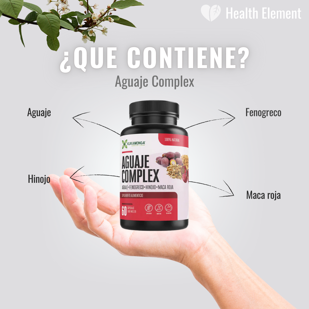 Aguaje + Fenogreco + Hinojo + Maca Roja - 60 Cápsulas