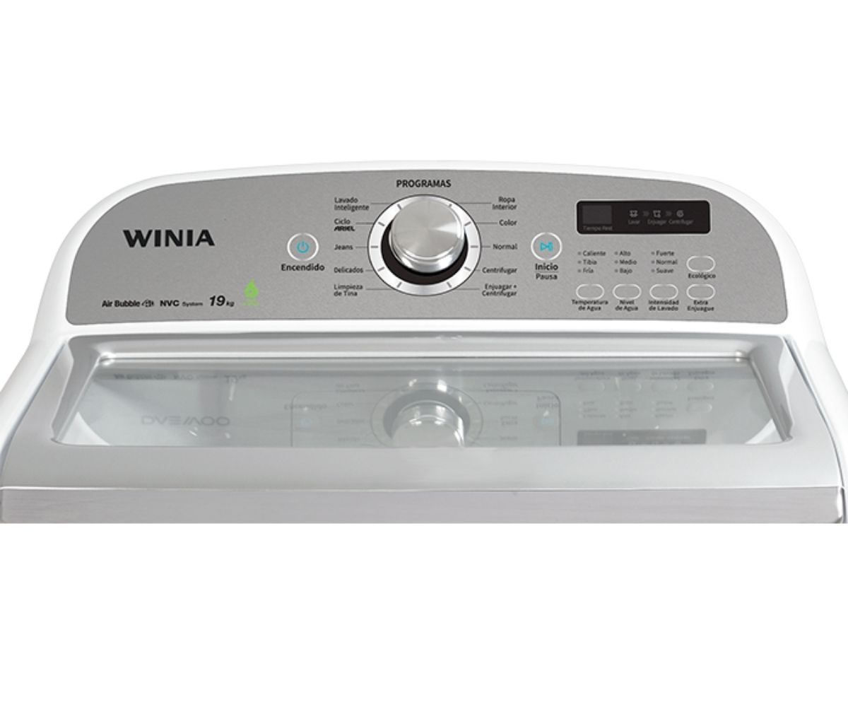 Lavadora 19 Kg Automática C/Blanca C Silver Marca Daewoo.