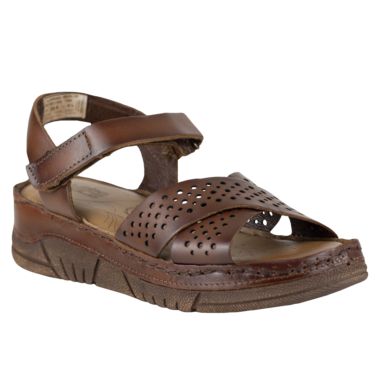 Huaraches Mujer Piel Plataforma Lobo Solo 1705 Orange Confort.