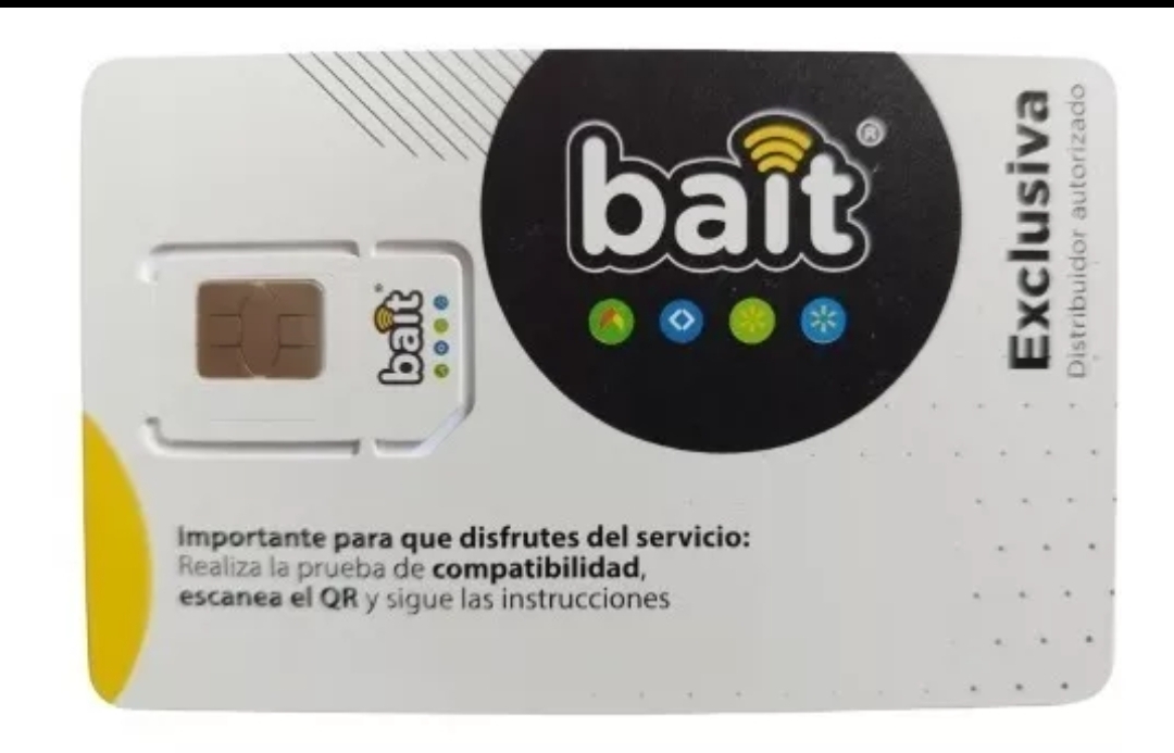 Chip bait con 100 de saldo (4 piezas)