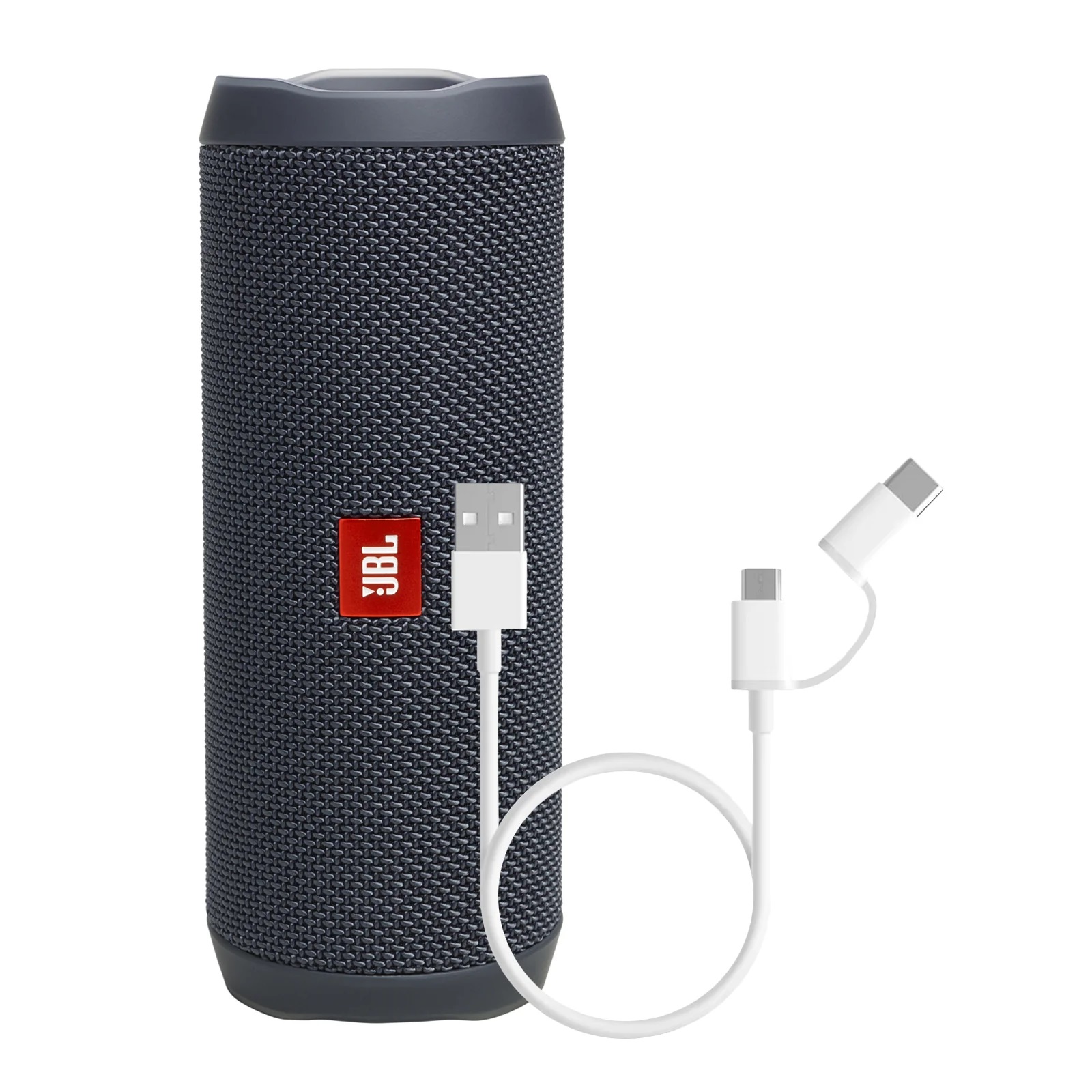 Bocina JBL Flip Essential Gris + Cable 2 en 1 Mi.