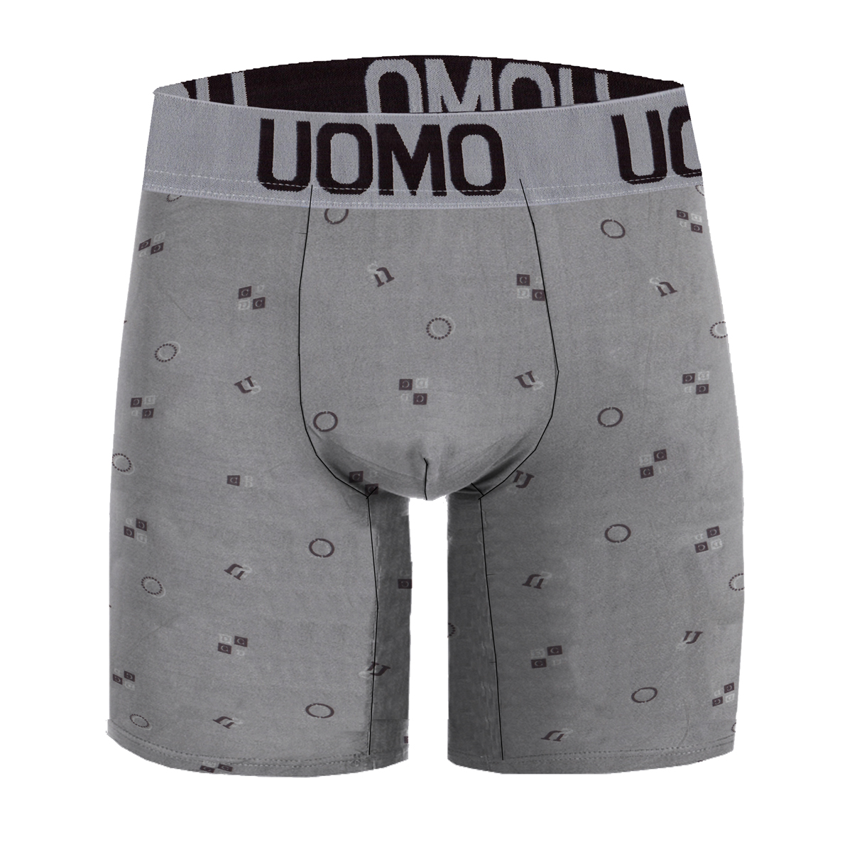 Paquete de 12 Boxers Largo con estampado Para Hombre Tela Suave