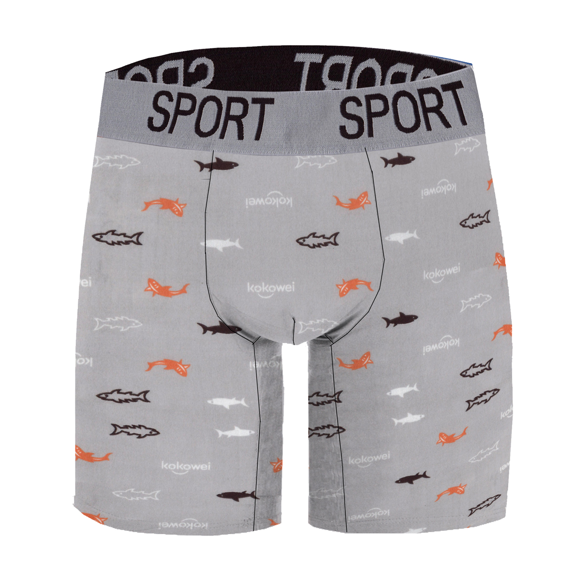 Paquete de 12 Boxers Largo con estampado Para Hombre Tela Suave
