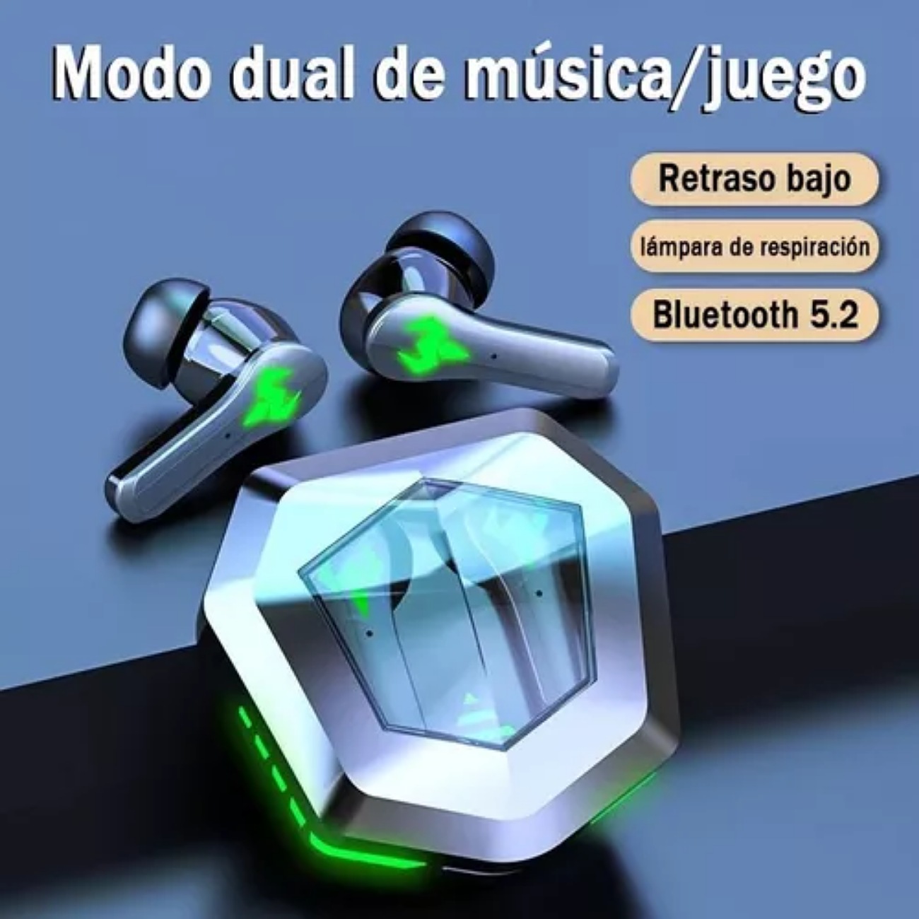 Audifonos Bluetooth Inalambricos Con Led Para iPhone Android
