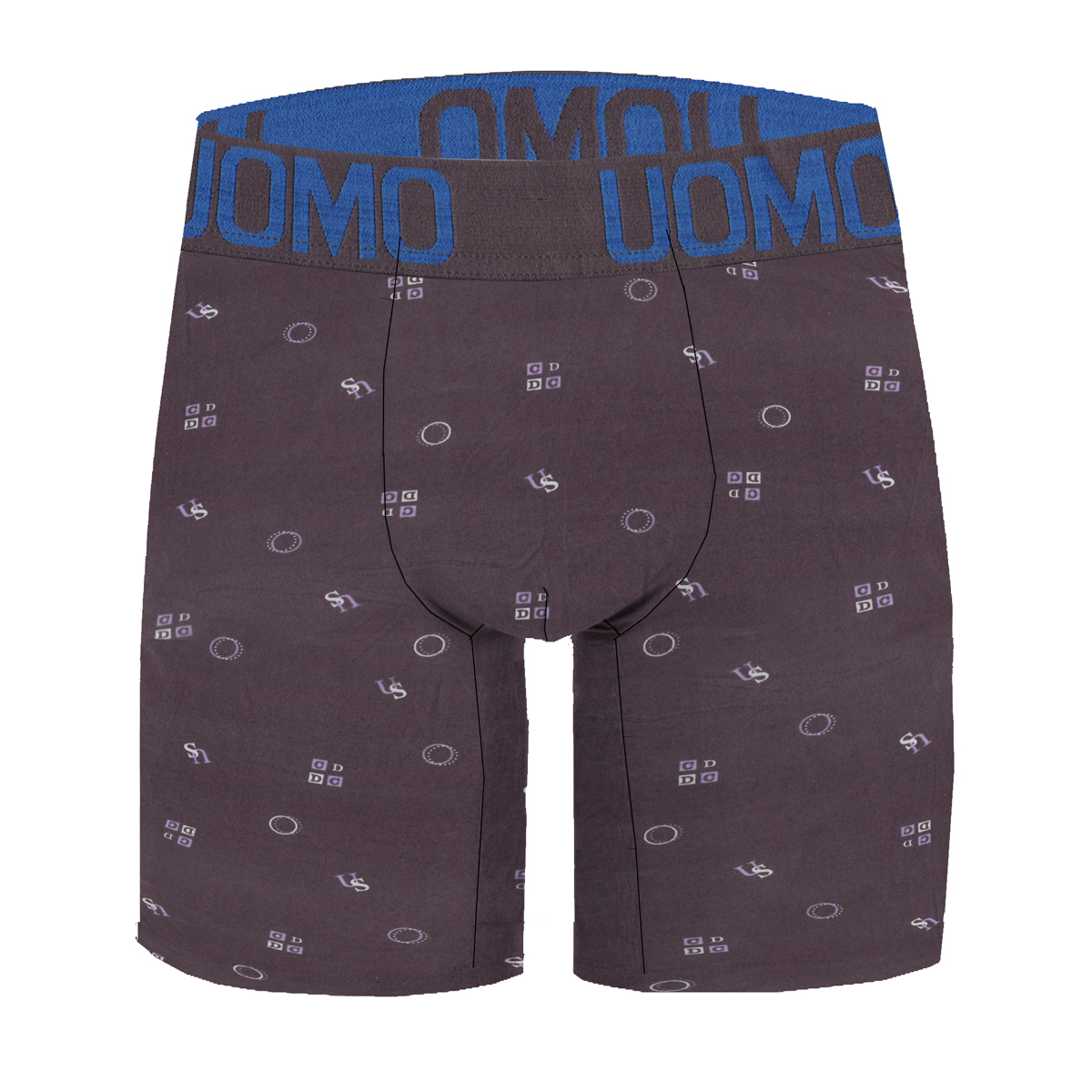 Paquete de 12 Boxers Largo con estampado Para Hombre Tela Suave