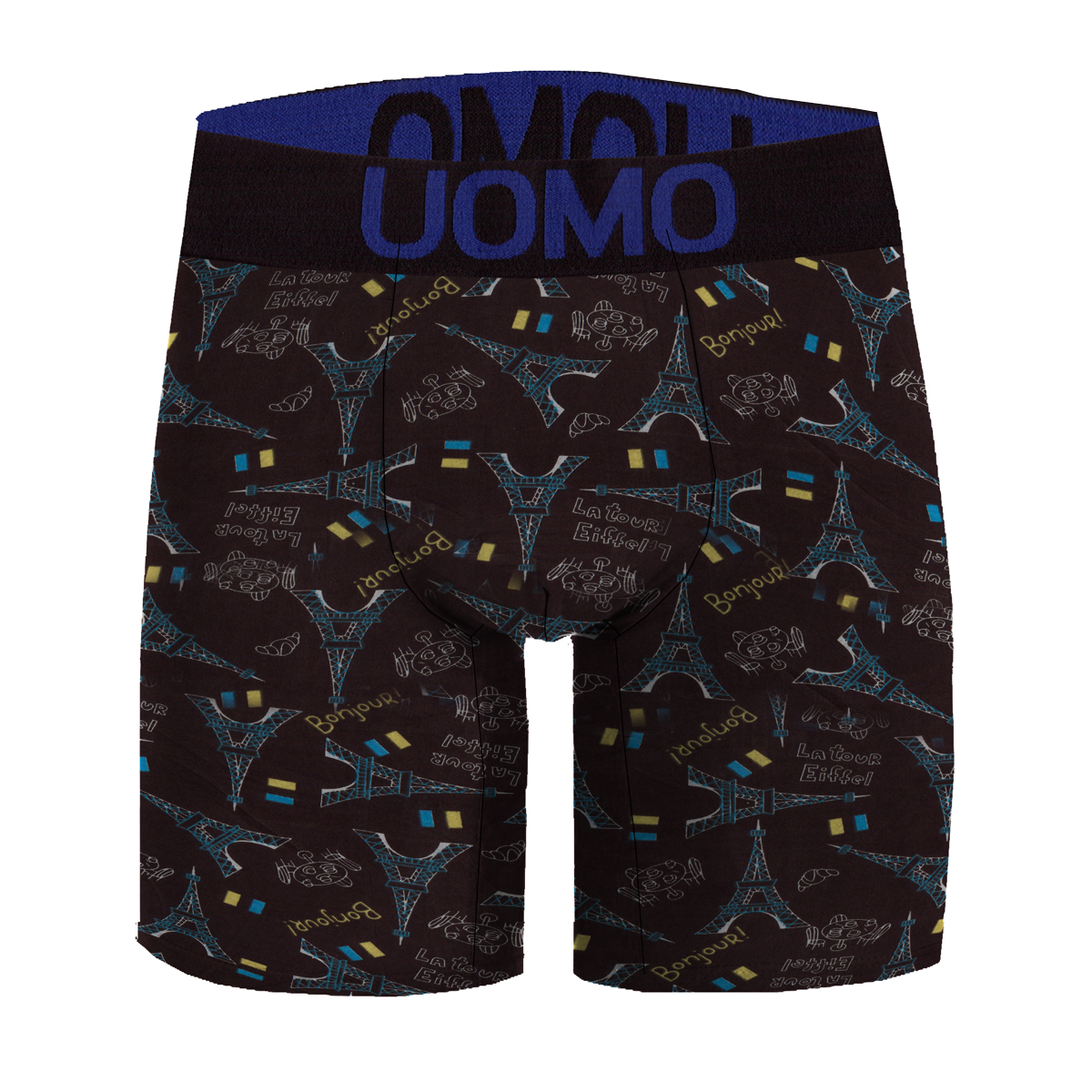 Paquete de 12 Boxers Largo con estampado Para Hombre Tela Suave