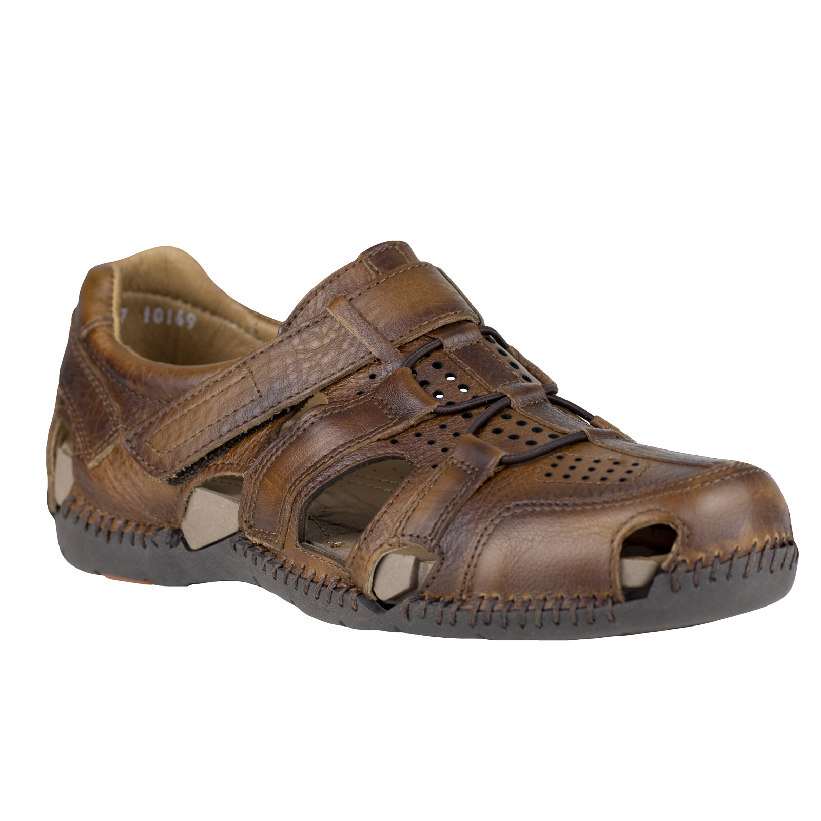 Sandalia Hombre Huarache Abierto Confor Lobo Solo 6597 Camel