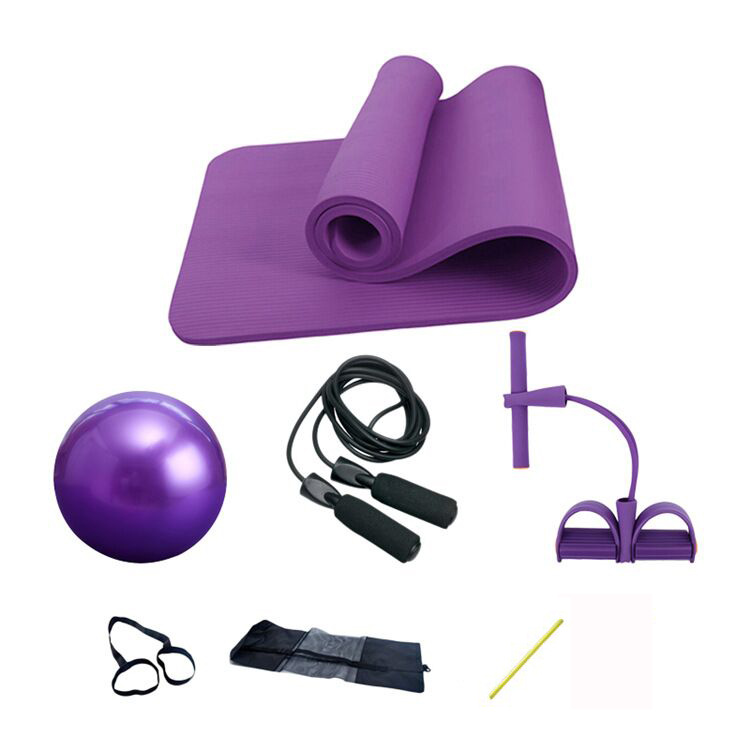 Set Ejercicio en Casa Yoga Pilates Pelota Cuerda Tapete.