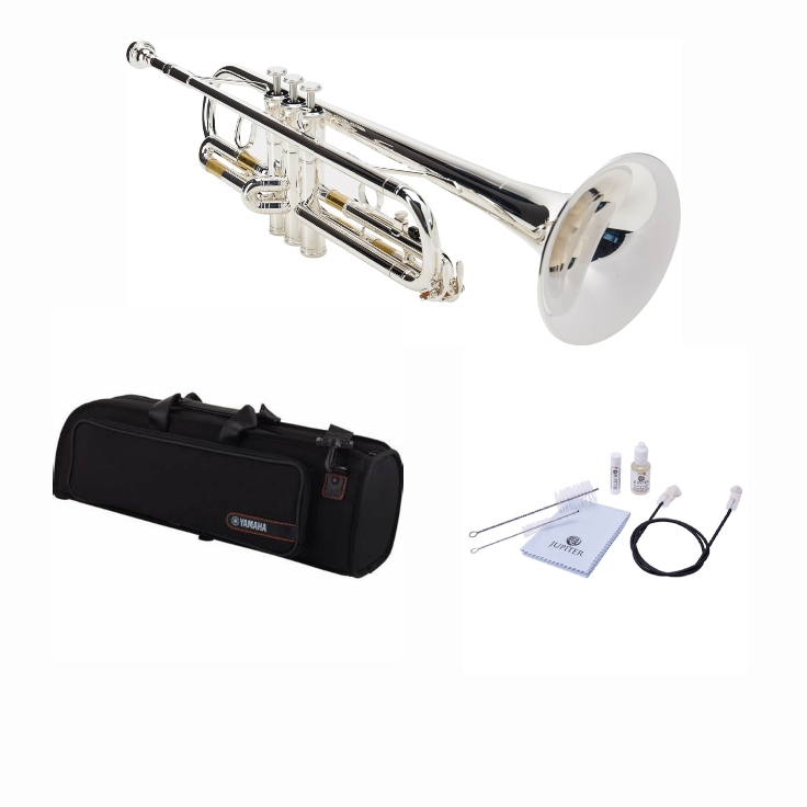 Yamaha Trompeta Dorada Profesional Ytr2330S con Kit de limpieza Jupiter