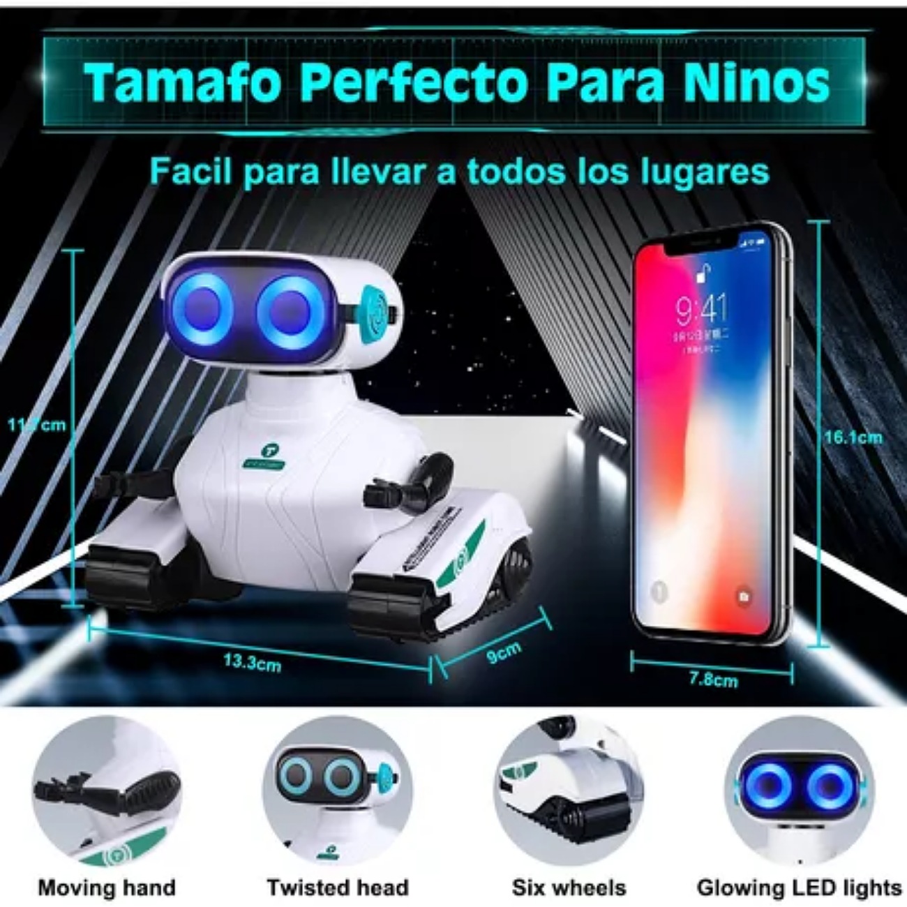 Robots De Juguete Control Remoto Recargable Robot Para Niños